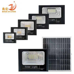 Lámpara impermeable de plástico para exteriores, luz Led Solar de 10w, 15w, 25w, 40w, 60w, 100w y 200w, Ip67