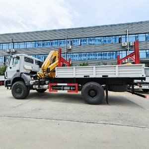 Camion grue articulée Beiben 4x2 de 6,3 tonnes à flèche articulée pliable à vendre - Product Image 1