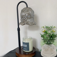 Diffuseur d'aromathérapie à cire fondante, veilleuse, lampe chauffe-bougie d'ambiance sans flamme pour chambre à coucher, lampe de table transfrontalière