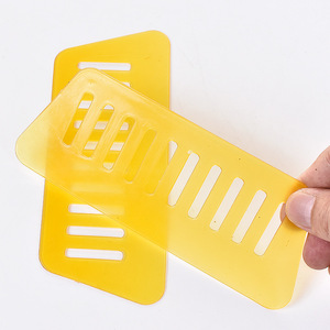 Yi Xiaofan Plastic Putty <b>Scraper</b> 15x11.5cm Yellow Durable Handheld For Glass <b>Cleaning</b> - Product Image 1