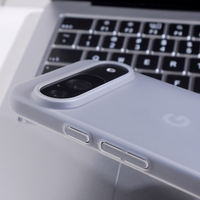 Custodia per telefono per Google Pixel 10 Pro 10 Pro XL in materiale PC super sottile traslucido con anello magnetico anti-impronta 360