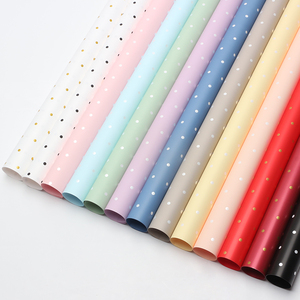 Kertas Pembungkus Bunga Korea, Kertas Pembungkus Buket, Kertas Pembungkus Bunga Tahan Air, Kertas Polkadot - Product Image 4