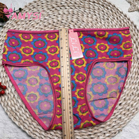 Amysi 30012 #   Culottes taille mi-haute pour femmes, style île, pour temps chaud, en tissu de soie de lait imprimé, pour filles, étudiantes, enfants, pas cher