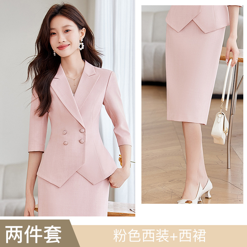 Pink suit dress