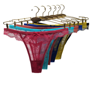 Slip Perizoma Sexy da <span class=keywords><strong>Donna</strong></span> in Pizzo Scavato a Vita Bassa - Intimo Trasparente Traspirante Invisibile da <span class=keywords><strong>Donna</strong></span> - Ingrosso - Product Image 4