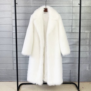 Cappotto di Lusso in Pelliccia Sintetica da Donna, Stile Semplice, Lungo, Casual, Caldo, Giacca Invernale Pesante da Donna - Product Image 5