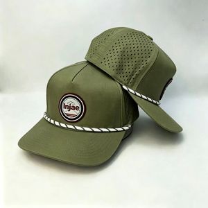 Casquette de baseball perforée découpée au laser pour le golf, avec logo en caoutchouc personnalisé, séchage rapide, pour le sport - Product Image 2