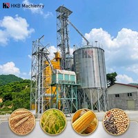 Silo de stockage de céréales à trémie/base plate de 500 à 10 000 tonnes pour maïs/riz/paddy/soja/blé – Prix en Chine