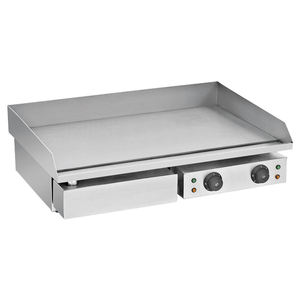 Équipement de cuisine d'hôtel de dessus de table <span class=keywords><strong>Plaque</strong></span> chauffante électrique avec friteuse <span class=keywords><strong>Plancha</strong></span> intelligente Teppanyaki Barbecue Burger Grill Grill Grill - Product Image 5