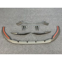 Pièces Extérieures de Voiture Spoiler de Pare-chocs Avant pour Voiture ABT Splitter Avant 4 Pièces pour Audi A4 2020-2025