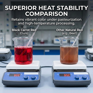 Poudre d'extrait de carotte noire naturelle de haute pureté Anthocyanine Vitamine C Carotène noir Extraction par solvant Qualité alimentaire - Product Image 5