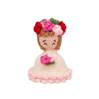 Vente en gros de poupées amigurumi réversibles douces faites à la main, bouquet de fleurs en crochet, jouet en peluche pour un anniversaire, une fête des mères, idée cadeau
