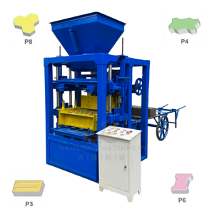 Machine à blocs <span class=keywords><strong>de</strong></span> béton 4-26, machine à briques à moteur vibrant, machine semi-automatique <span class=keywords><strong>de</strong></span> fabrication <span class=keywords><strong>de</strong></span> briques en <span class=keywords><strong>ciment</strong></span> pour la construction - Product Image 1