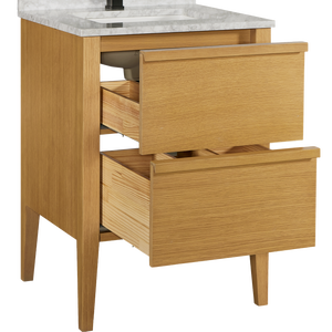 Mueble de Baño Hecho en Vietnam, Madera de Roble Natural, Mueble de Baño de Estilo Nórdico, Mueble de Baño de Madera Clara - Product Image 5