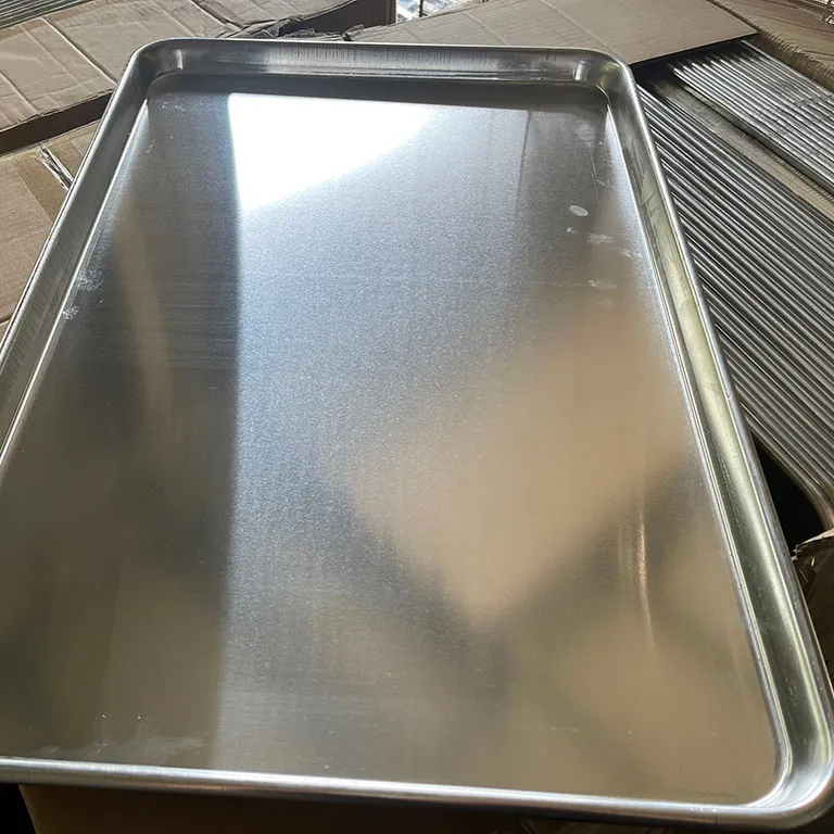 Panci lembar aluminium, ukuran penuh 26x18 inci panci roti komersial, nampan kue