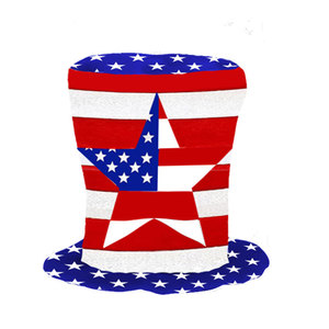 US Independence Day <b>Holiday</b> Party Decorations Props Flag Reusable Cotton <b>Hats</b> Top <b>Hats</b> - Product Image 4