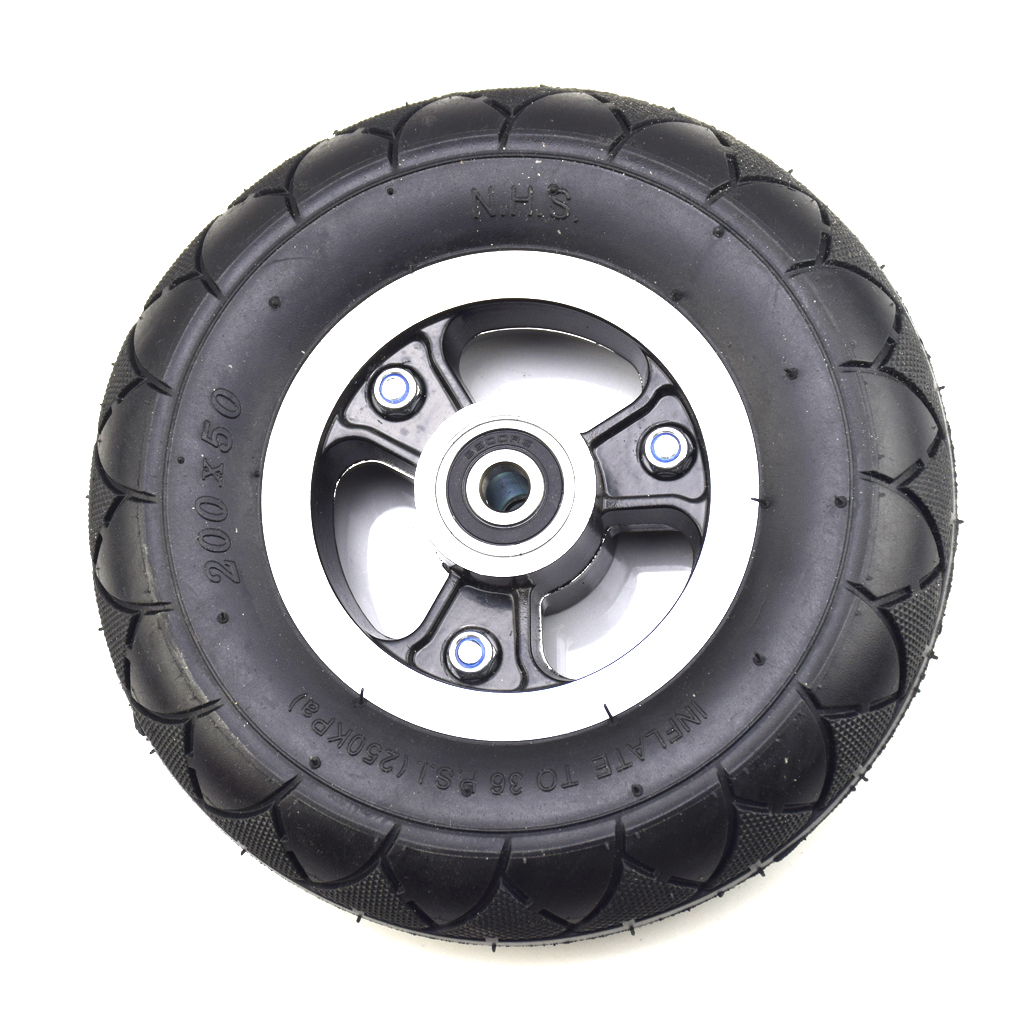 200 х 50 заполненные пеной колесо пневматического грузоподъёмника с ободком для Складной электрический скутер электрический гироборд с колесами 8 дюймов е-скутер способный преодолевать Броды карманный велосипед бритвы E100 E150 E-200