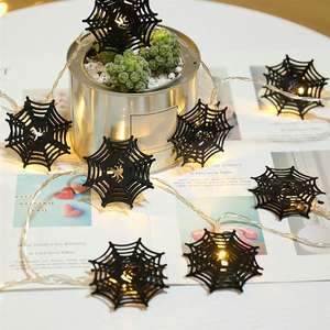 10/20LEDs Halloween LED String Light Pumpkin Spooky Ghost Skull <strong>Bat</strong> Fairy Light Hallowmas Party Holiday Decoration String <strong>Lamps</strong> - Product Image 1