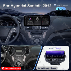 Cadre d'installation autoradio 2DIN Plug and Play 12,3 pouces pour Hyundai Santa Fe 2012, façade de tableau de bord pour autoradio Android, pièces intérieures automobiles - Product Image 6