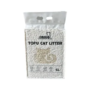 Fournisseur vente meilleure marque de qualité supérieure antipoussière antiodeur forte agglomérante 100% tofu naturel litière pour chat Arena Para Gato