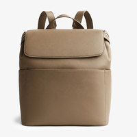 Sac à langer de voyage en cuir vegan de luxe, design personnalisé, sac à dos pour maman