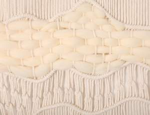 Customize Handmade Modern Macrame Wall Hanging Handwoven 100% Cotton <b>Large</b> <b>Curtain</b> Decor 52Wx40L Hot Sale - Product Image 3