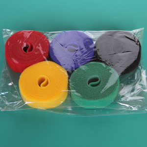 Bán buôn Back-to-Back Nylon móc và vòng lặp băng cuộn quan hệ cáp tổ chức Lưu trữ Dây đai cho nhà văn phòng lớp học có thể được cắt - Product Image 3