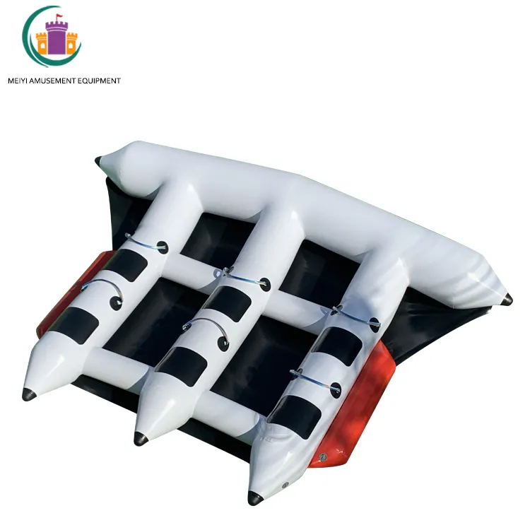 0.9MmPVC Inflatable Fly Cá Nước Inflatable Towable Ống Đối Với Thể Thao Dưới Nước Inflatable Nước Banana Thuyền