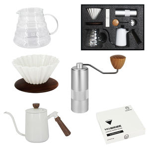 5 miếng cà phê Arabic du lịch thiết lập với đổ trên Ấm đun nước Hướng dẫn sử dụng máy xay gốm nhỏ giọt V40 thân thiện với môi trắng cà phê Kit - Product Image 2