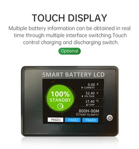 Identification automatique 6S-21S LFP NMC Smart BMS 24V 36V 48V 60V 72V 120A 150A 200A Système de gestion de batterie au lithium avec Bluetooth