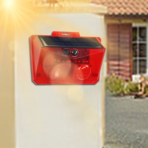 Ánh sáng báo động 2 trong 1 năng lượng mặt trời cảm biến chuyển động điều khiển từ xa báo động ánh sáng ngày và đêm năng lượng mặt trời buzzer ánh sáng trang trại sân vườn - Product Image 4