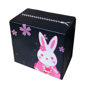 מותאם אישית מקל תיבת אחסון רוכסן תיבת רוכסן עם רצועת נייר שחור קרטון עם רצועת קרע קל - Product Image 2