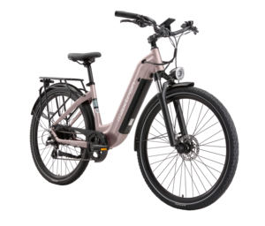 Vélo de ville électrique 700C*50C avec cadre en alliage d'aluminium, batterie au lithium, moteur à moyeu arrière 7 vitesses et frein à disque – Entrepôt UE - Product Image 3