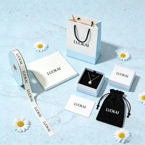 one-stop <b>Small</b> batch custom <b>Packaging</b> and Printing jewellery <b>packaging</b> <b>box</b> jewelry <b>packaging</b> bag tissue paper Printed Ribbon - Product Image 6