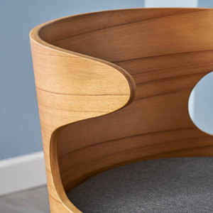 Modern Industrial New Wood <b>Stool</b> Kitchen Cafe Dining Chairs with Backrest for Restaurant Bar Hotel and Home Use (Set of 2) - Product Image 3