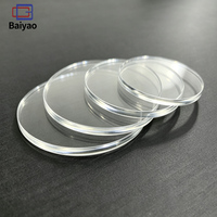 Disque acrylique rond personnalisé vierge, transparent ou coloré, disque circulaire en acrylique transparent