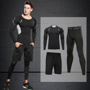 Ropa Deportiva para <span class=keywords><strong>Hombre</strong></span>, <span class=keywords><strong>Conjunto</strong></span> de Gimnasio Personalizado, Ropa Deportiva de Compresión Ajustada para Entrenamiento y Jogging - Product Image 6