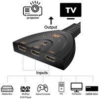 Conmutador HDMI 3 en 1, Cable Divisor HDMI con Conector Pigtail, Compatible con Salida de Video y Audio 4K 2K 1080P para PC, Laptop, Monitor, TV, STB, Switch, PS5