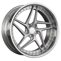Jantes de course forgées sur mesure en 2 pièces, à déport profond, 19-26 pouces, en alliage d'aluminium bronze, ET 25mm, neuves et peintes