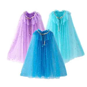 Prinses Kostuum Kids Cosplay Kostuums Groothandel Meisjes Kids Snow Queen Party Cosplay Cape