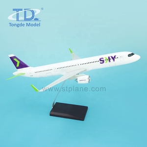 A321NEO Sky Express ขนาด1/100 44.5ซม. เครื่องบินเรซินของขวัญส่งเสริมการขาย - Product Image 2