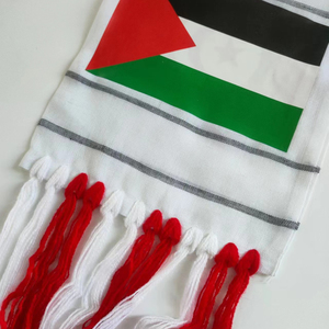 Bufanda con Bandera de Palestina, Jacquard, Bufandas para el Día Nacional Palestino, Chal con Bandera Nacional, 16*150cm, 60g, Lista para Enviar - Product Image 5