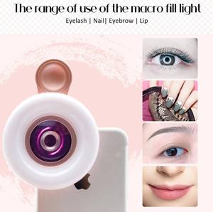 Lente Móvil con Anillo de Luz para Selfies, <span class=keywords><strong>Zoom</strong></span> de Aumento para <span class=keywords><strong>iPhone</strong></span> <span class=keywords><strong>Pro</strong></span>, Fotografía de Joyería y Pestañas, 4K HD, en Venta - Product Image 3