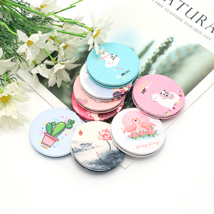 Wholesale Customized Logo Personalized Makeup Mini Cartoon Pocket Makeup Mirror