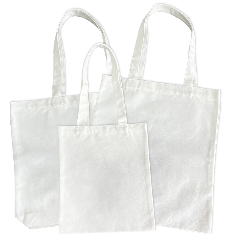 Сумки для покупок разных размеров, пляжные белые пустые сублимационные сумки-тоуты из 100% полиэстера