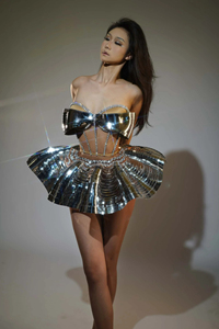 Bonito corsé con lazo de lentejuelas, falda acampanada, conjuntos de 2 piezas, espectáculo de <span class=keywords><strong>Las</strong></span> Vegas, ropa de escenario, trajes de casa en vivo, disfraz de fiesta de cumpleaños para mujer - Product Image 4