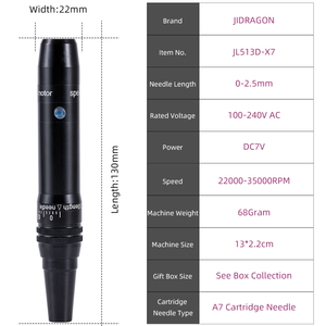 Ensemble de machine rotative pour <span class=keywords><strong>tatouage</strong></span> de micro-pigmentation du <span class=keywords><strong>cuir</strong></span> <span class=keywords><strong>chevelu</strong></span> pour hommes, pistolet avec moteur japonais, stylo de maquillage permanent - Product Image 6