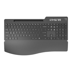 New Ergonomic Full Size Wireless Computer Keyboard 2.4Ghz <b>USB</b> Type-<b>C</b> <b>Plug</b> Play Ultra Slim Scissor Operation Wrist Scissor Action - Product Image 3