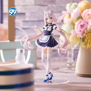 Ganyuan <span class=keywords><strong>Nekopara</strong></span> pour Vanilla Chocolate, figurine en PVC écologique, modèle de collection anime, pose debout avec oreilles de chat, artisanat - Product Image 2