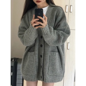 Pull en tricot de style coréen pour femmes - Nouvelle arrivée automne/hiver, cardigan oversize tendance - Product Image 3